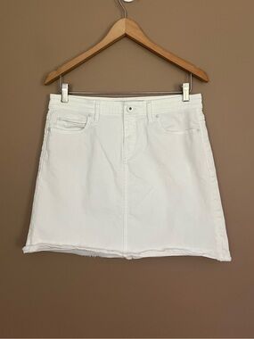Vineyard Vines White Denim Mini Skirt